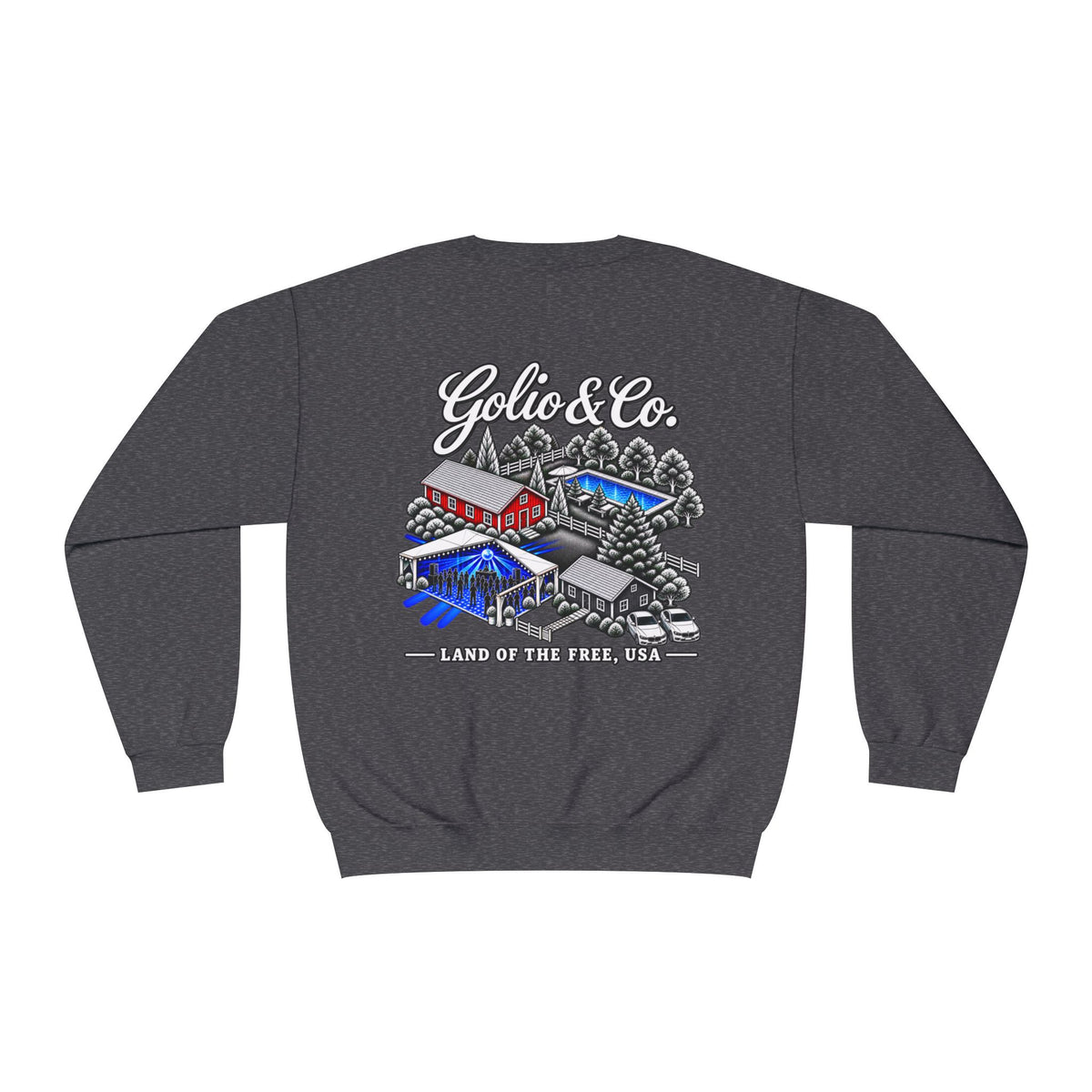 Electric Countryside Crewneck Sweatshirt – Golio & Co. Land of the Free Graphic