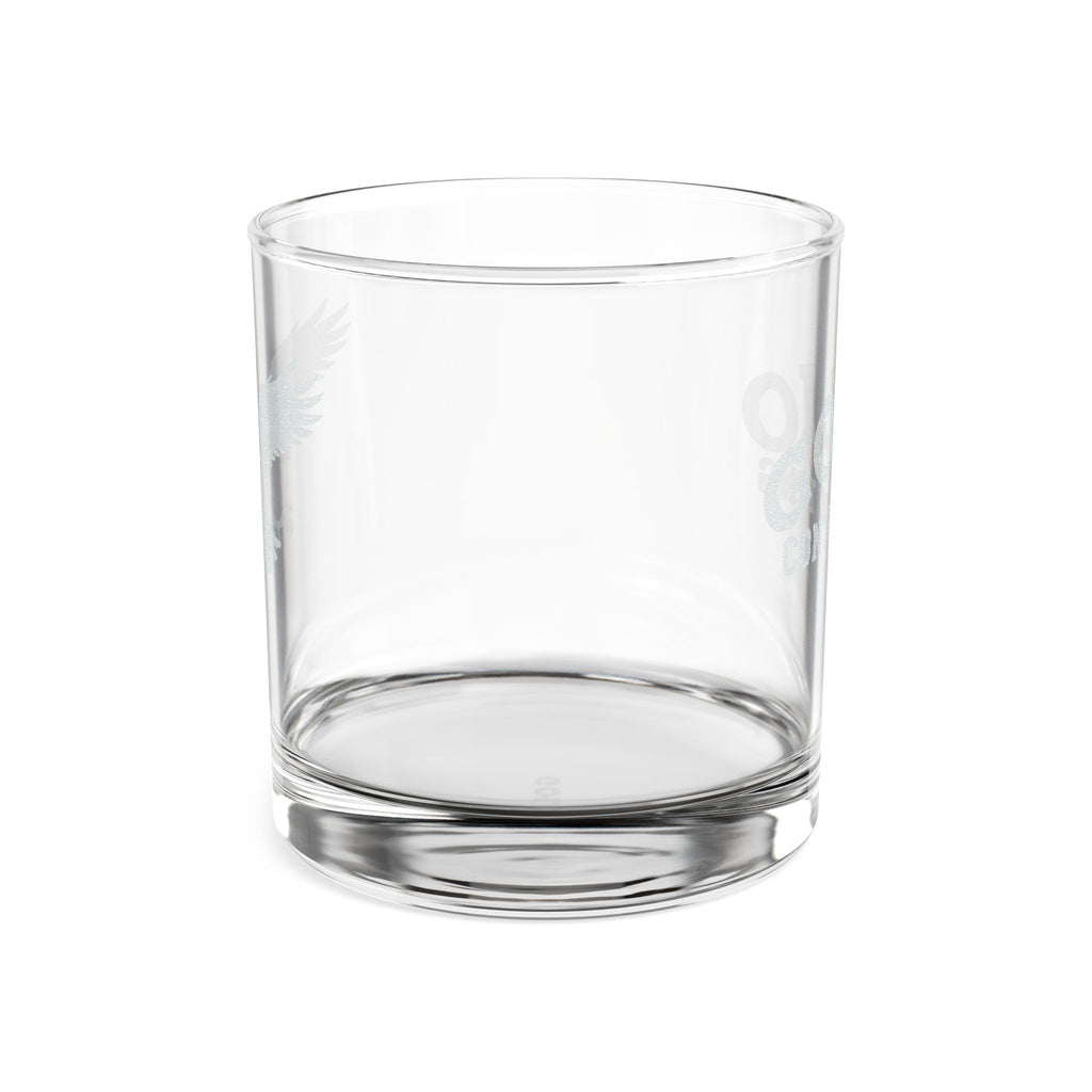 Engraved Whiskey Glass 10.5oz — Personalized Eagle Logo Rocks Glass