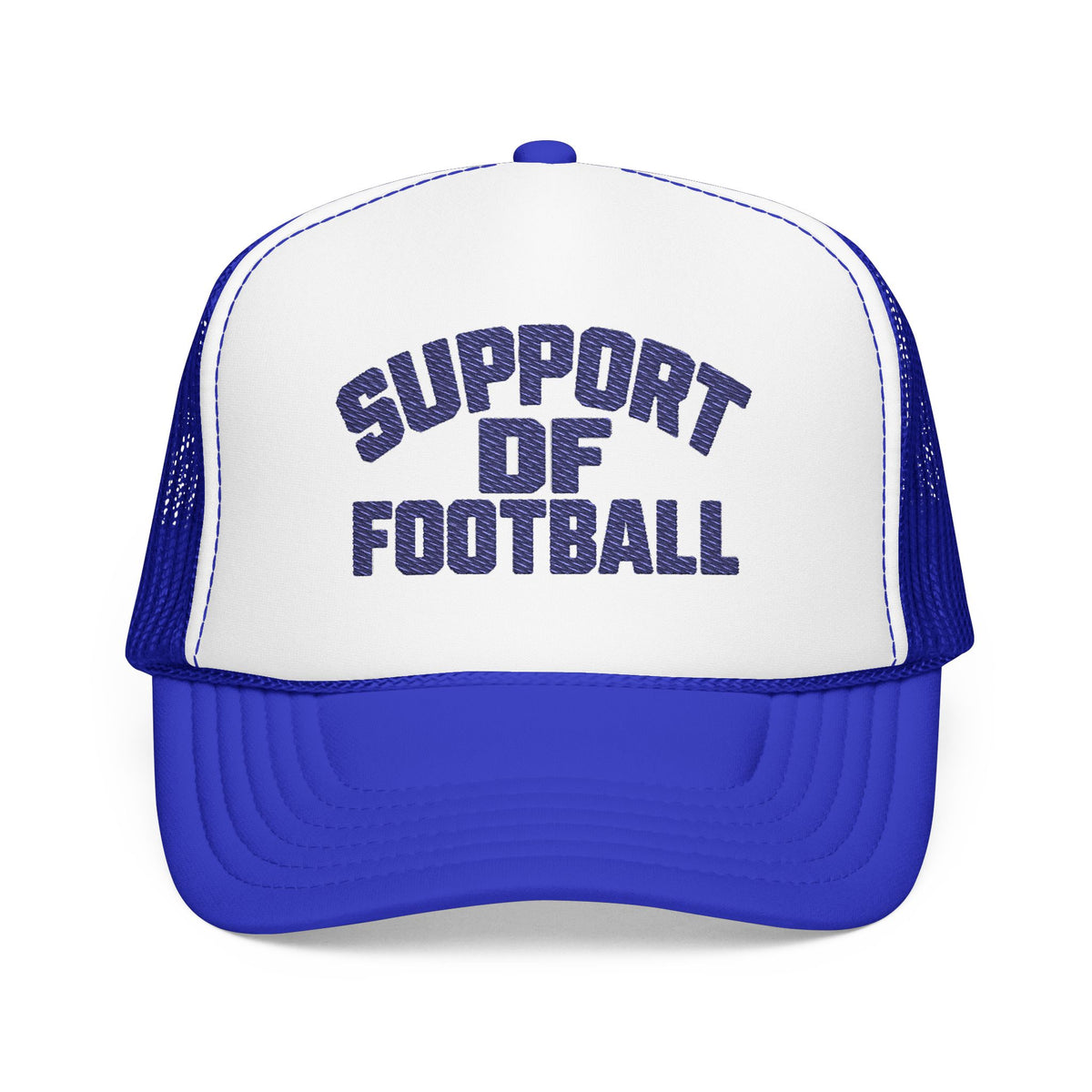 Support DF Football Trucker Hat — Vintage Sport Foam Cap
