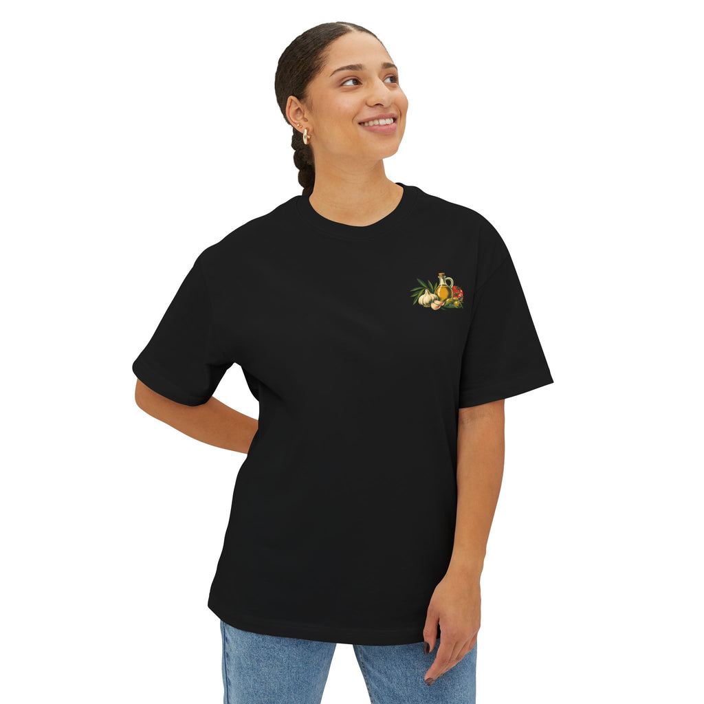 Aglio e Olio Garlic Tee — Fall Garlic & Oil Graphic T-Shirt
