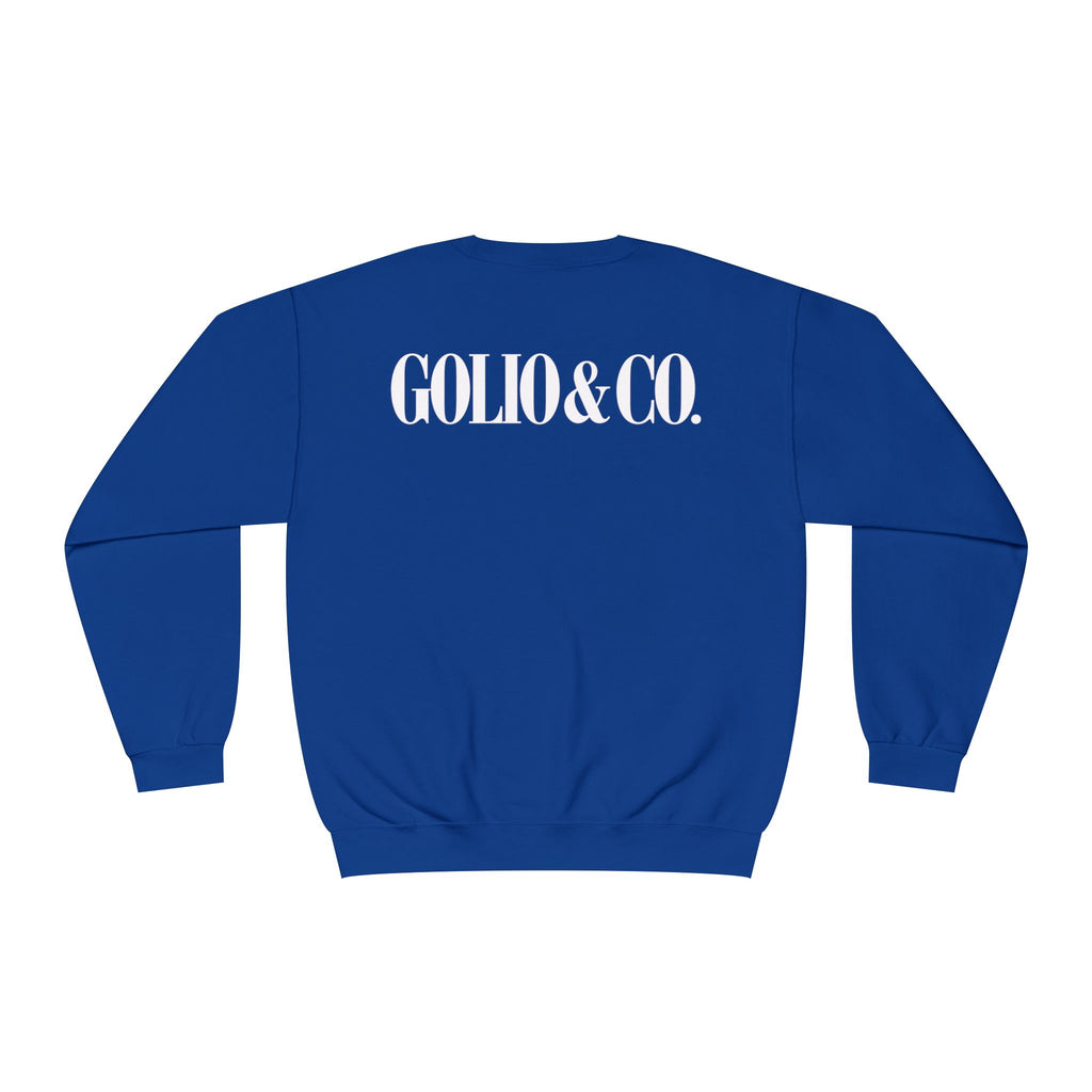 Sambuca Sundays Crewneck Sweatshirt — 'SAMBÚCA SUNDAYS BELLEWOOD AVE.' Graphic Sweatshirt
