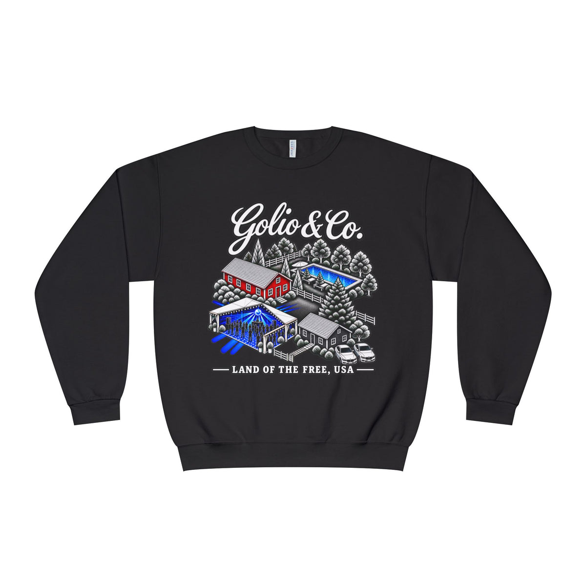 Electric Countryside Sweatshirt — Golio & Co. "Land of the Free" Vintage Americana Crewneck