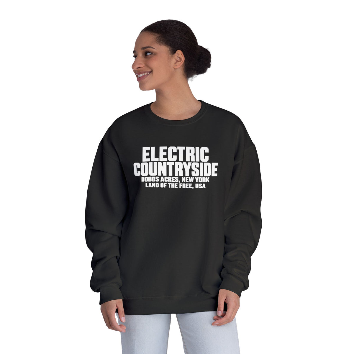 Electric Countryside Crewneck Sweatshirt – Golio & Co. Land of the Free Graphic