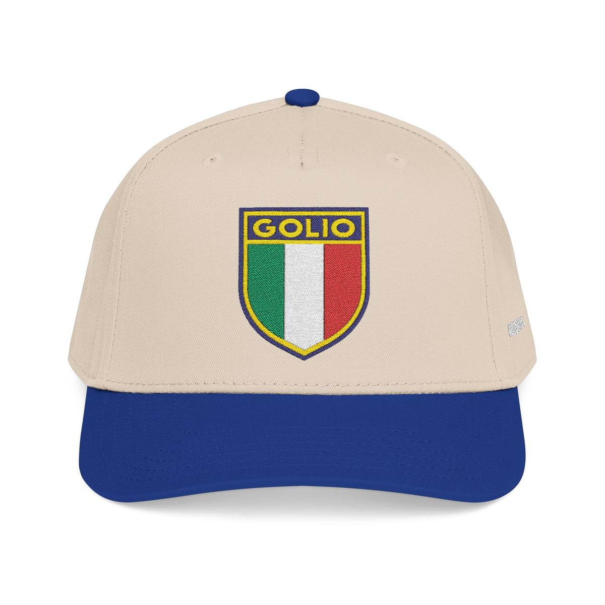 Italy Crest Baseball Cap — 'GOLIO' Patch Tricolor Shield Hat