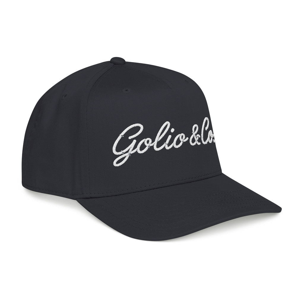 Golio & Co. Embroidered Espresso Baseball Cap — Script Logo Mid-Profile Hat
