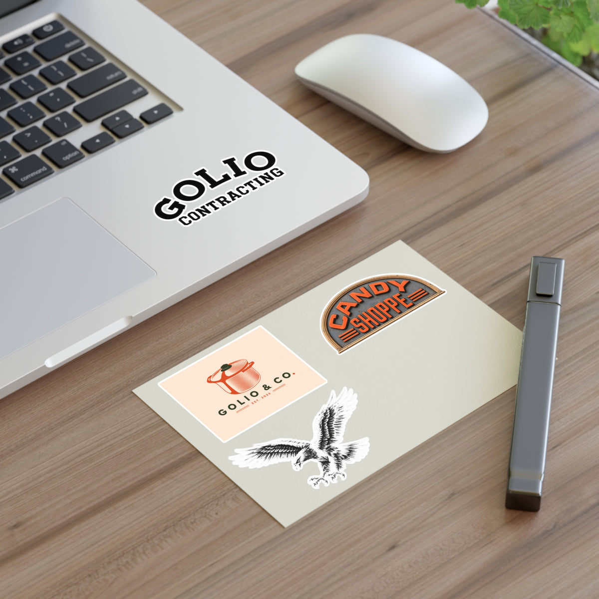 Vintage Logo Sticker Sheet — Retro Candy Shoppe, Golio & Co., Eagle Decals