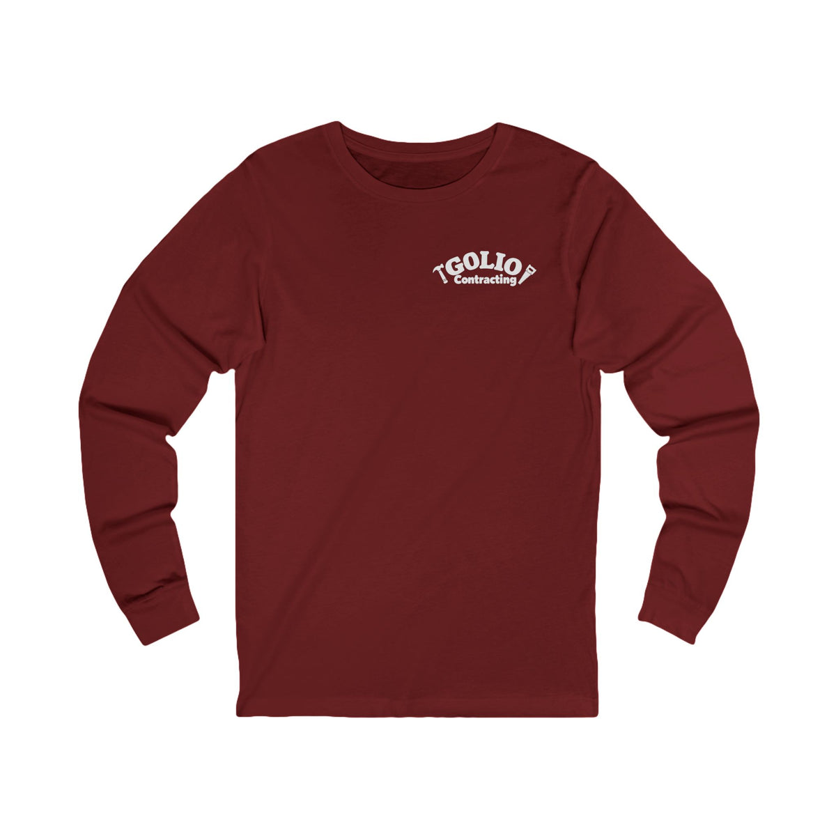 THE OG GOLIO CONTRACTING LOGO Long Sleeve Tee — Retro Logo Work Shirt