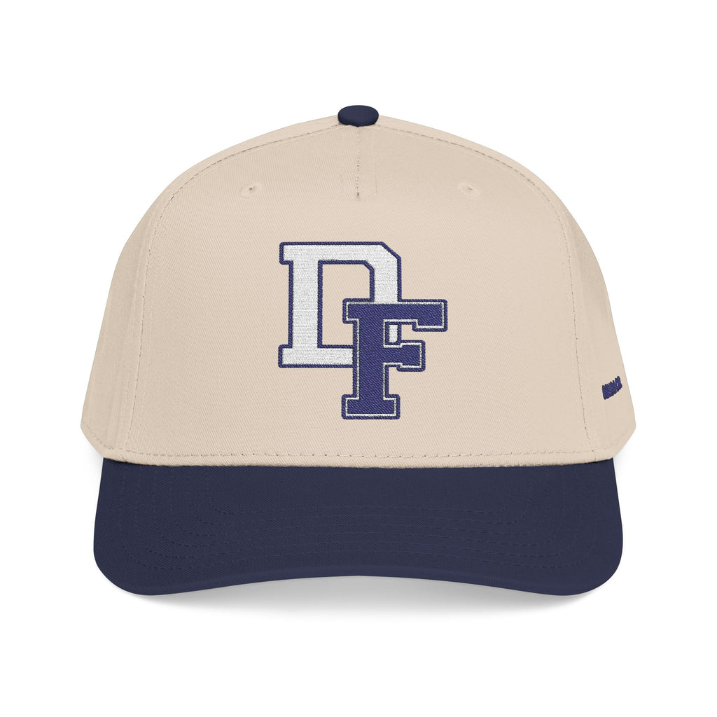 DF Retro Varsity Baseball Cap — Mid Profile Two-Tone Team Hat