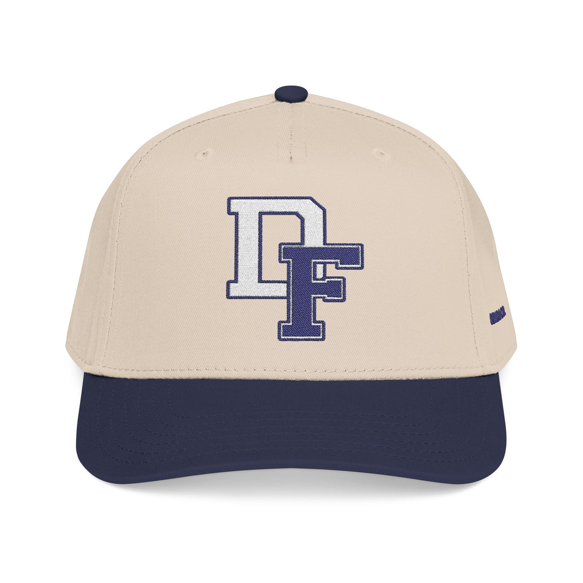 DF Retro Varsity Baseball Cap — Mid Profile Two-Tone Team Hat