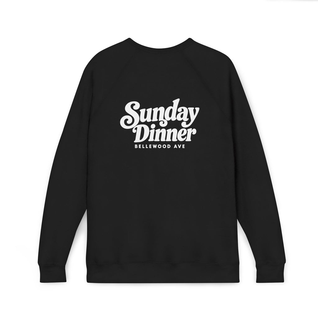 Sunday Dinner Raglan Sweatshirt — 'Golio & Co.' Chest Logo, Vintage Script Back