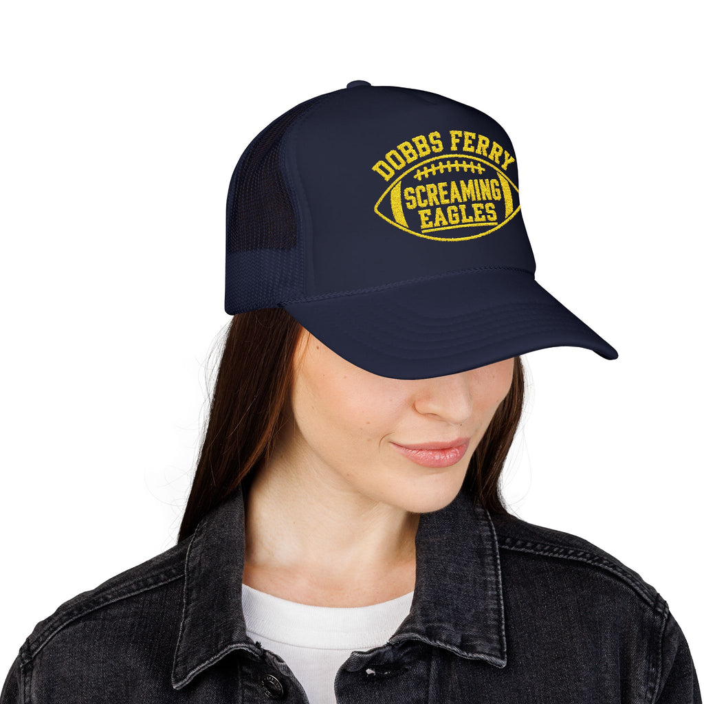 Trucker Hat — Dobbs Ferry Screaming Eagles Football Logo