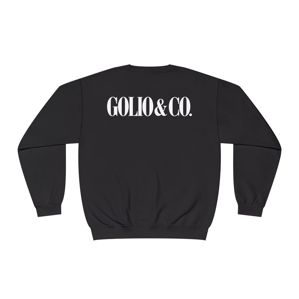 Sambuca Sundays Crewneck Sweatshirt — 'SAMBÚCA SUNDAYS BELLEWOOD AVE.' Graphic Sweatshirt