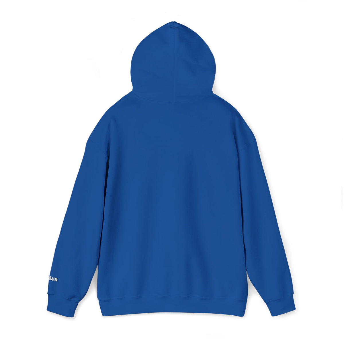 Embroidered Classic Florence Logo Hoodie — Minimal Black Pullover with Small Chest & Sleeve Text