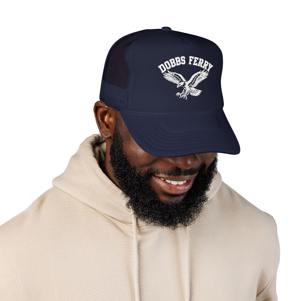Trucker Hat — "Dobbs Ferry" Eagle Foam Mesh Cap
