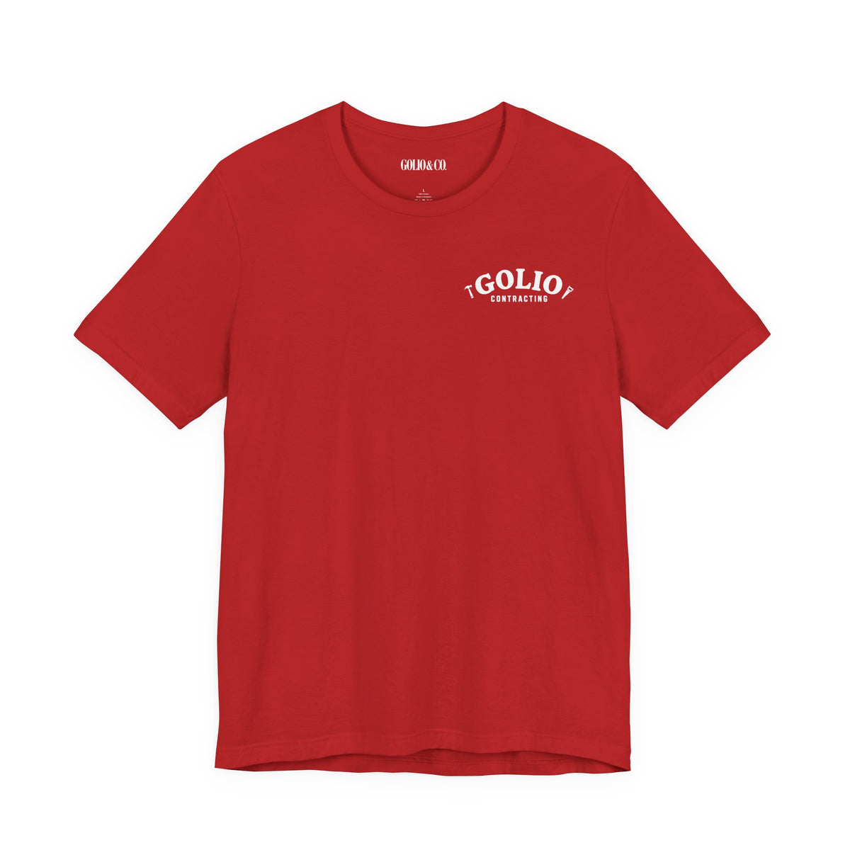 T-Shirt — 'Golio Contracting' Minimal Logo Tee