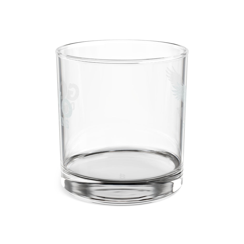 Engraved Whiskey Glass 10.5oz — Personalized Eagle Logo Rocks Glass