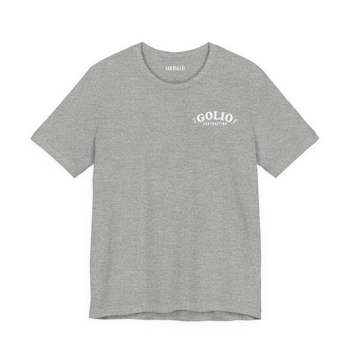 T-Shirt — 'Golio Contracting' Minimal Logo Tee