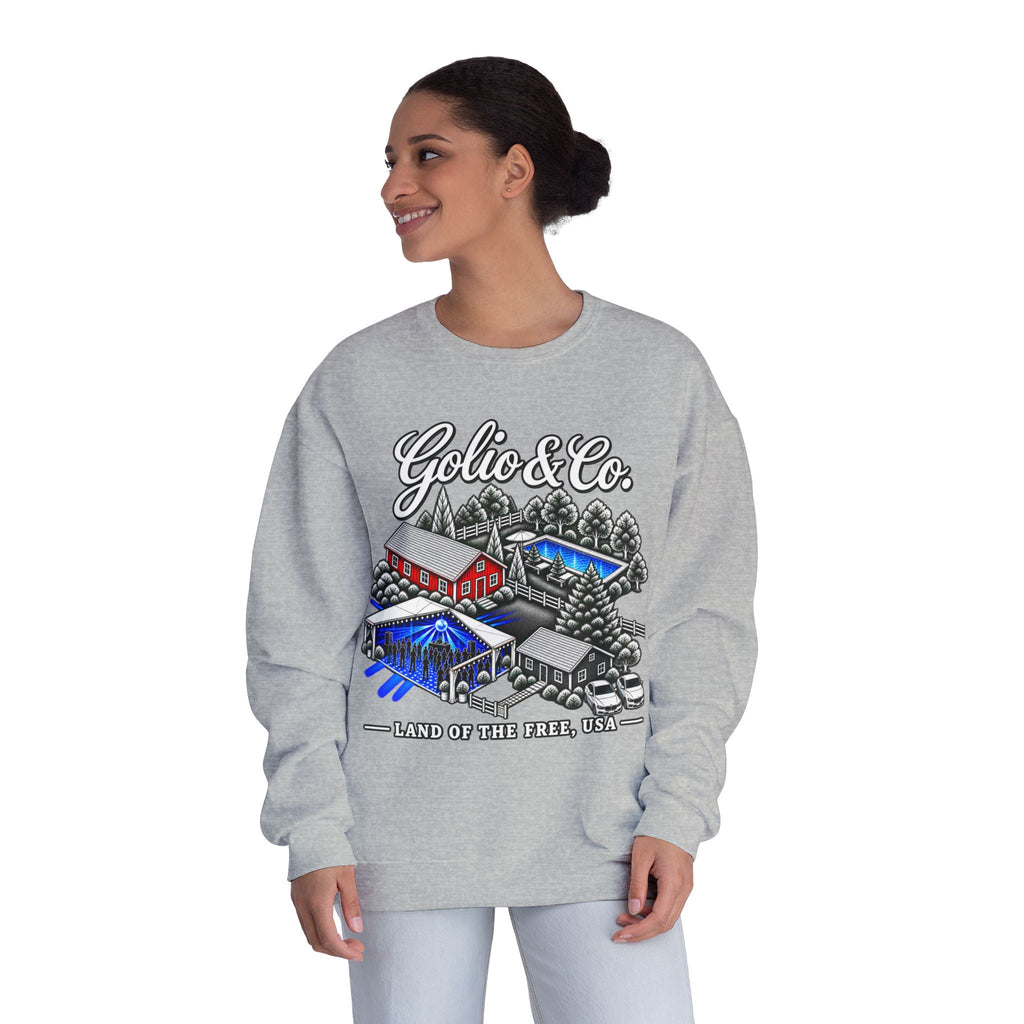 Electric Countryside Sweatshirt — Golio & Co. "Land of the Free" Vintage Americana Crewneck