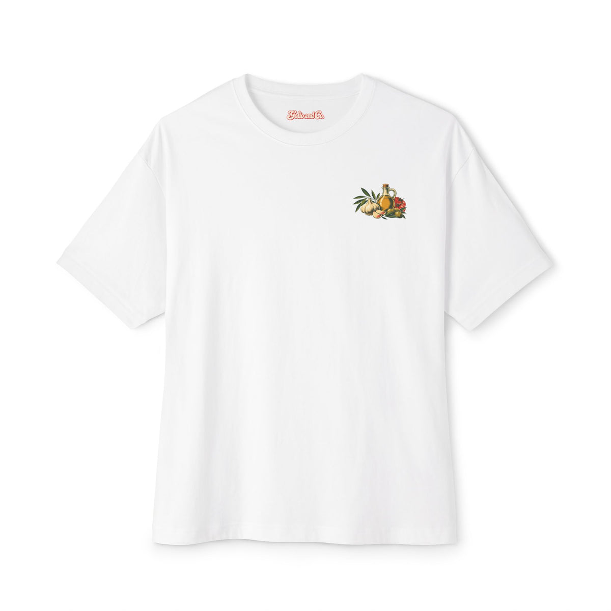 Aglio e Olio Garlic Tee — Fall Garlic & Oil Graphic T-Shirt