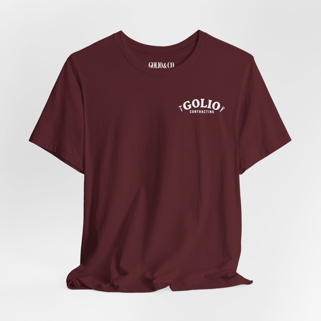 T-Shirt — 'Golio Contracting' Minimal Logo Tee