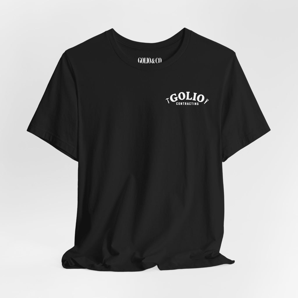 T-Shirt — 'Golio Contracting' Minimal Logo Tee