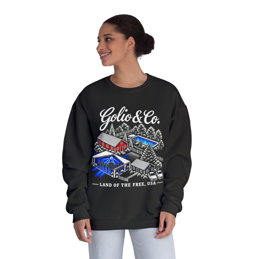 Electric Countryside Sweatshirt — Golio & Co. "Land of the Free" Vintage Americana Crewneck