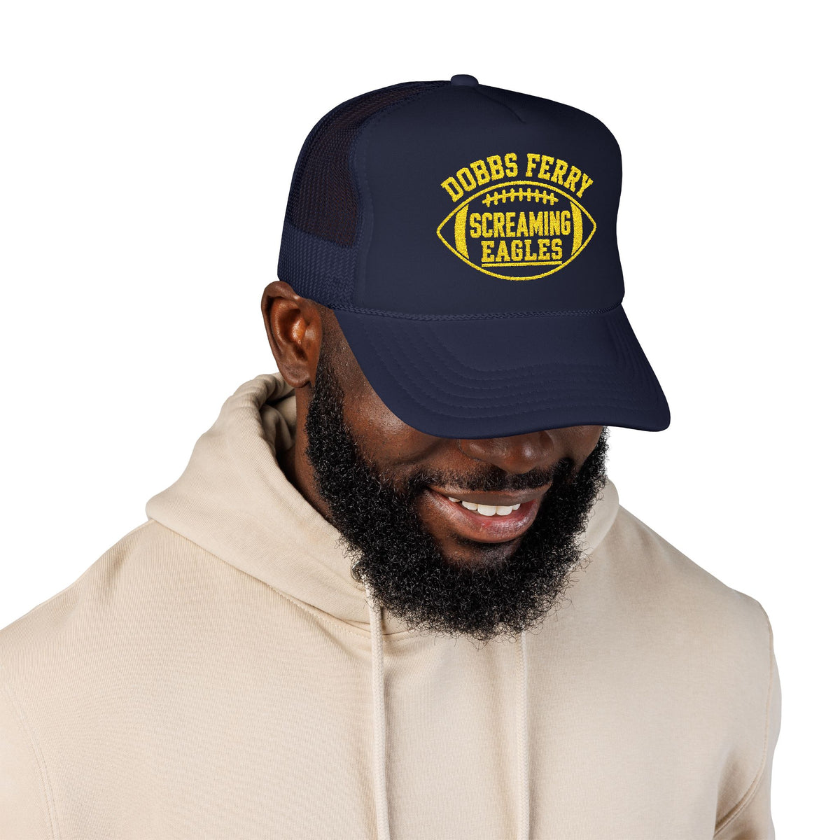 Trucker Hat — Dobbs Ferry Screaming Eagles Football Logo