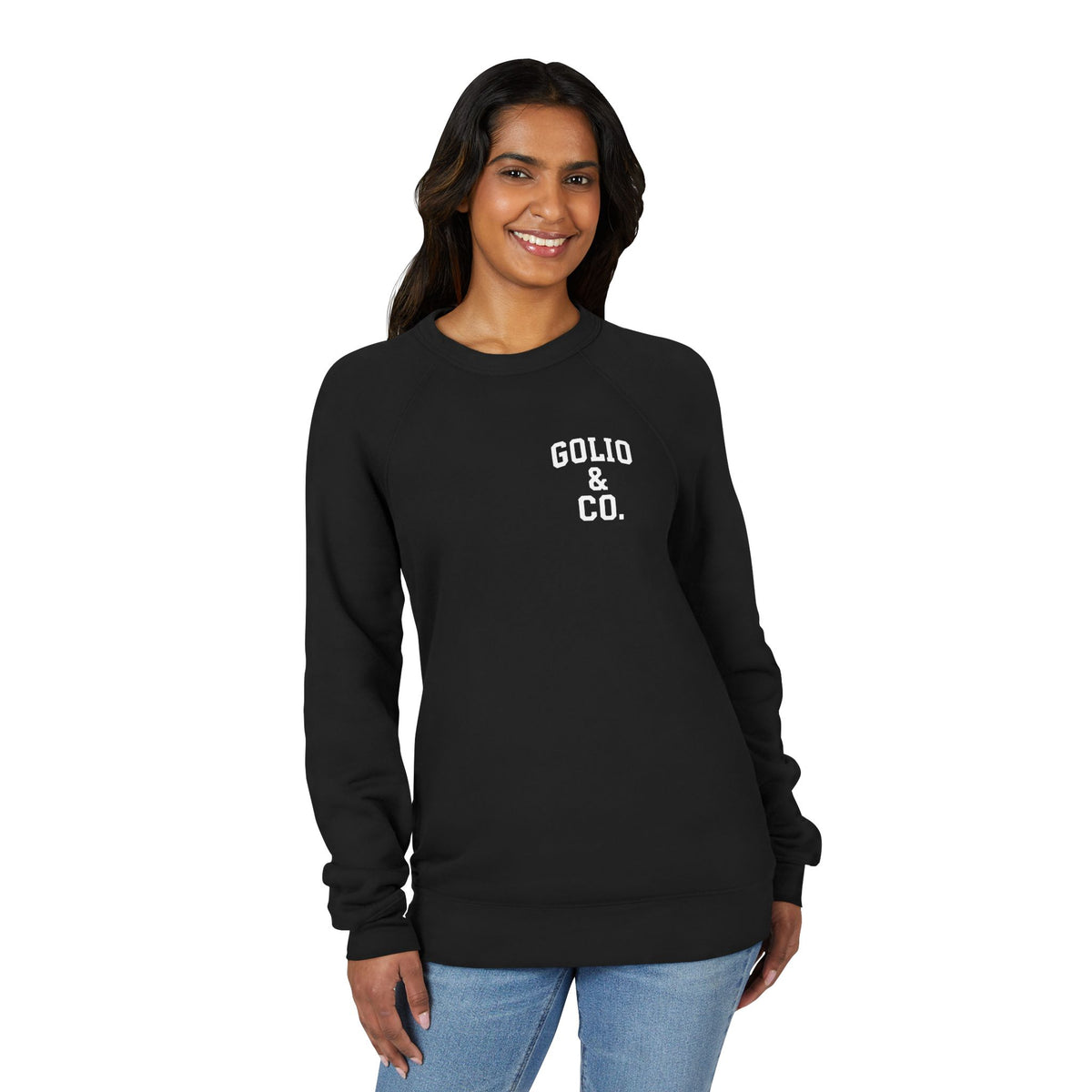 Sunday Dinner Raglan Sweatshirt — 'Golio & Co.' Chest Logo, Vintage Script Back