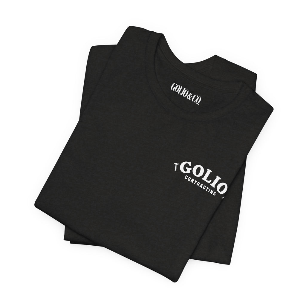 T-Shirt — 'Golio Contracting' Minimal Logo Tee
