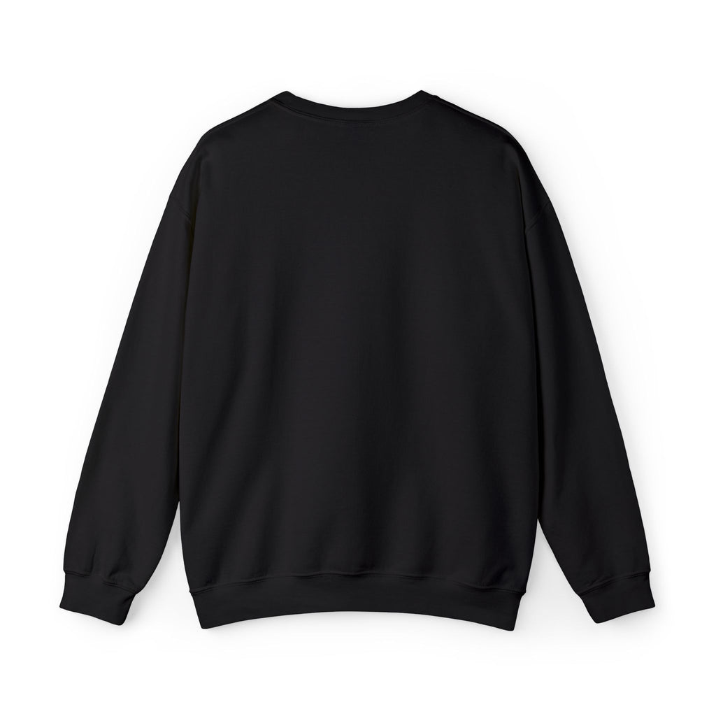 Embroidered Golio Logo Heavy Blend Crewneck Sweatshirt — Minimal Black Graphic Pullover