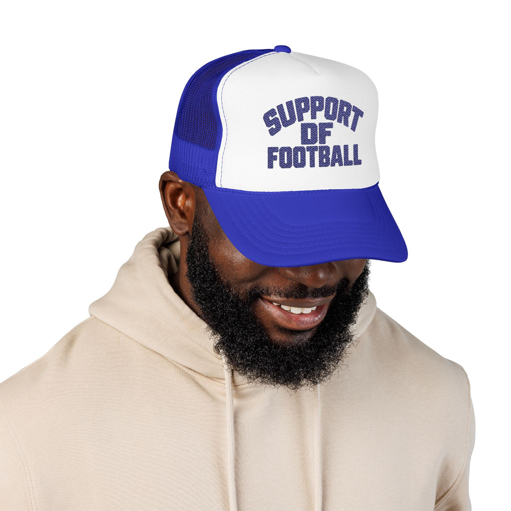 Support DF Football Trucker Hat — Vintage Sport Foam Cap