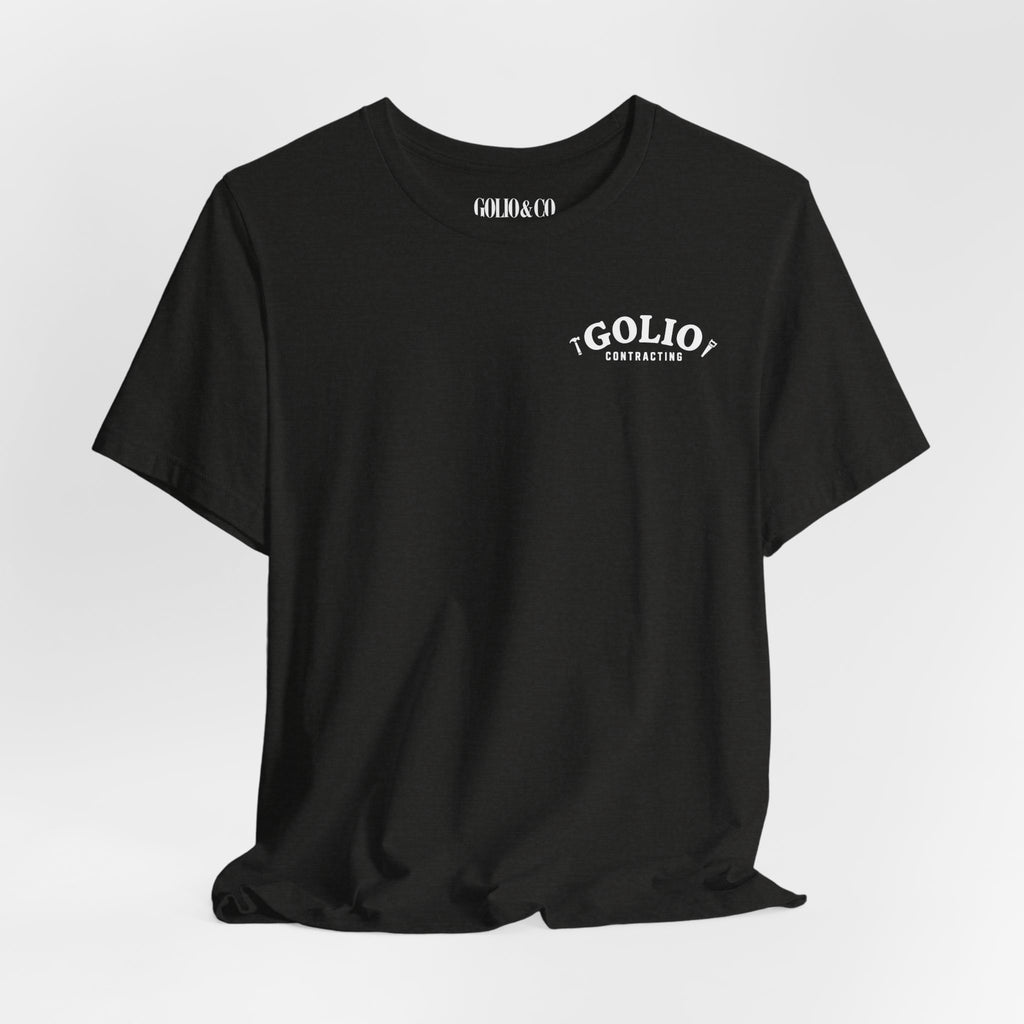 T-Shirt — 'Golio Contracting' Minimal Logo Tee