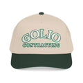 Golio Contracting Embroidered Baseball Cap- Green & Natural