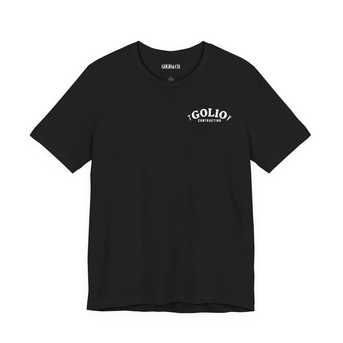 T-Shirt — 'Golio Contracting' Minimal Logo Tee