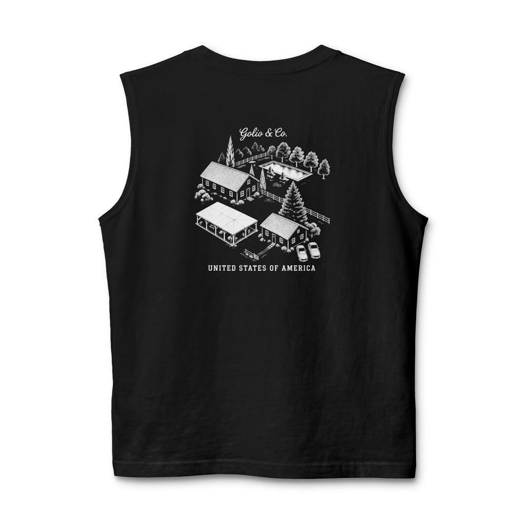 Muscle Tank — Casino Scene Back Graphic ("Golio & Co" )