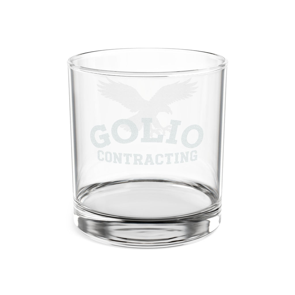Engraved Whiskey Glass 10.5oz — Personalized Eagle Logo Rocks Glass