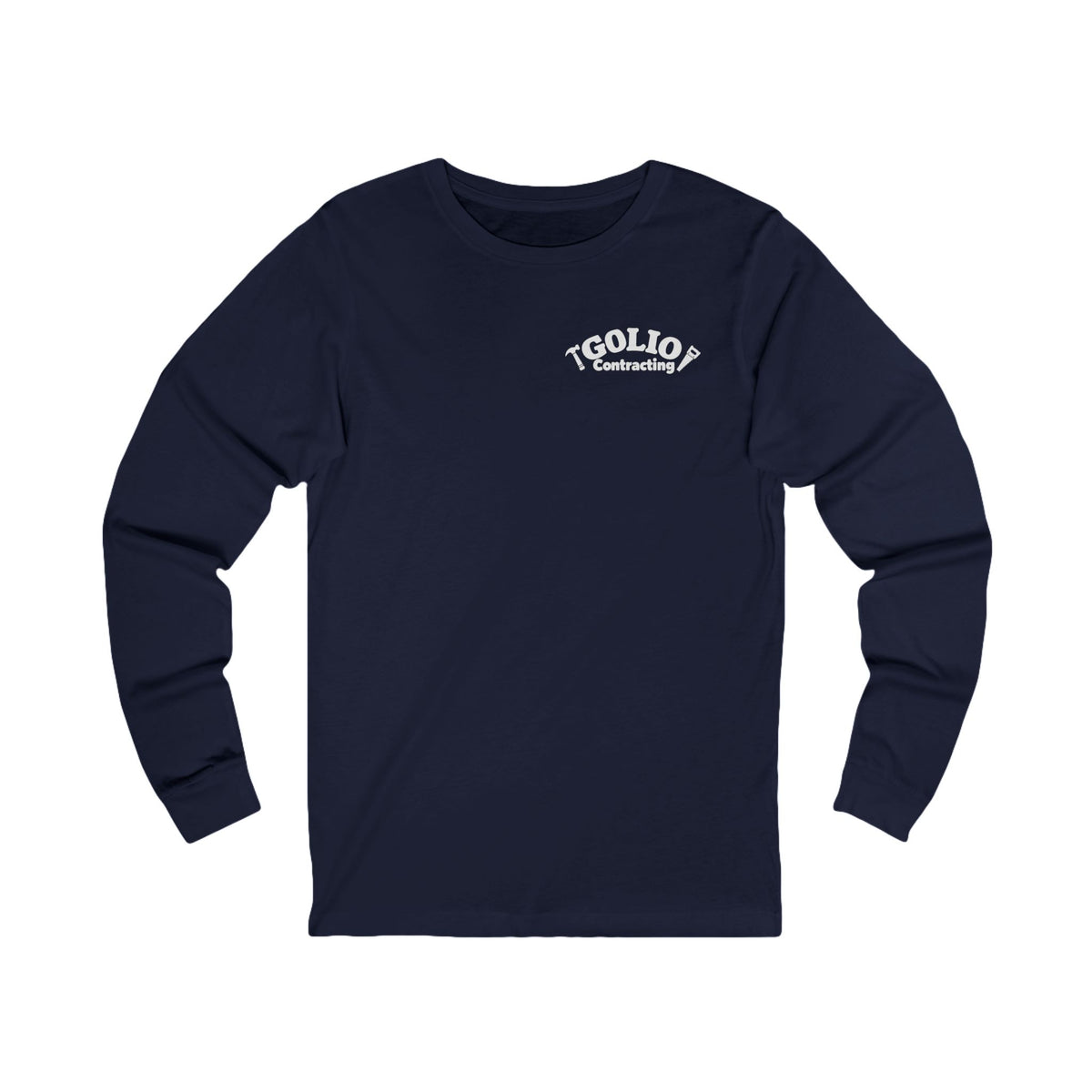 THE OG GOLIO CONTRACTING LOGO Long Sleeve Tee — Retro Logo Work Shirt