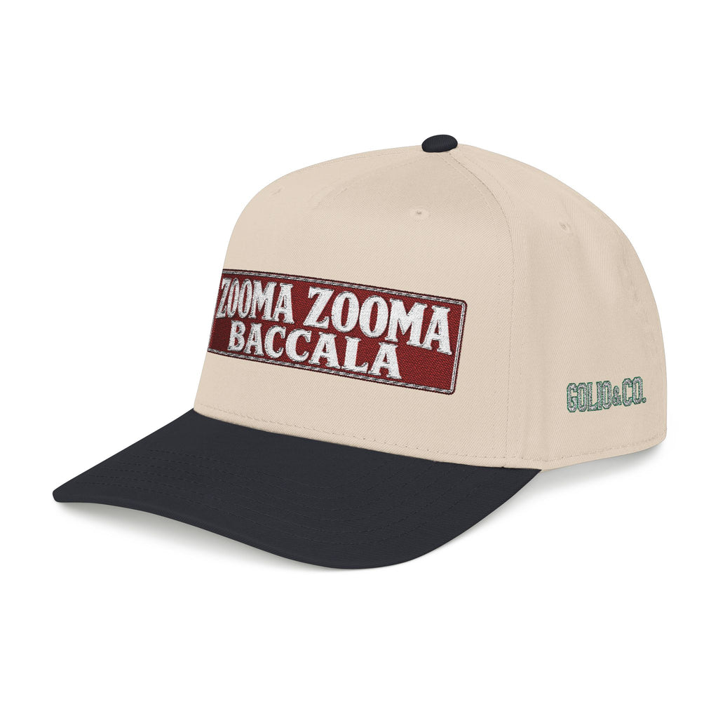 Zooma Zooma Baccala Baseball Cap — Vintage Patch Two-Tone Mid-Profile Hat