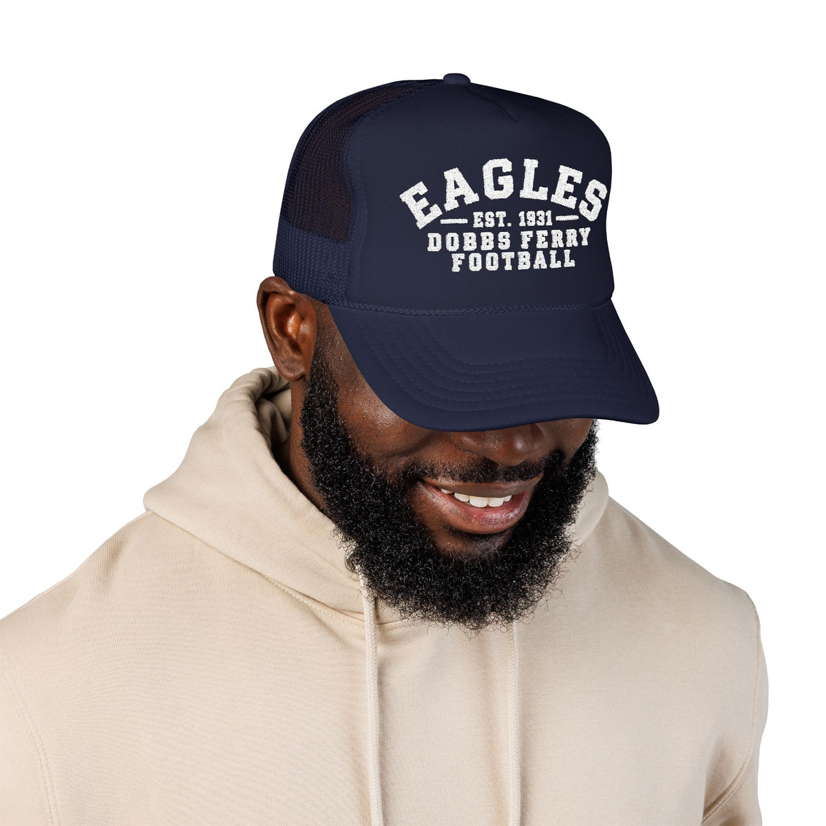 Eagles Football Trucker Hat — Vintage Foam Mesh Cap
