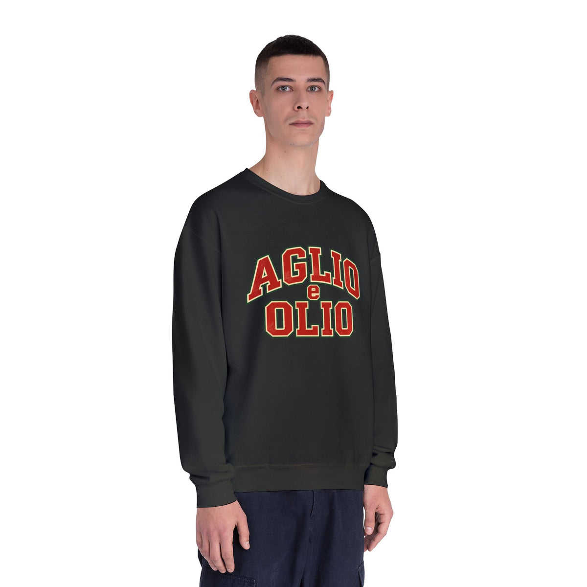 Aglio e Olio Italian Foodie Crewneck Sweatshirt