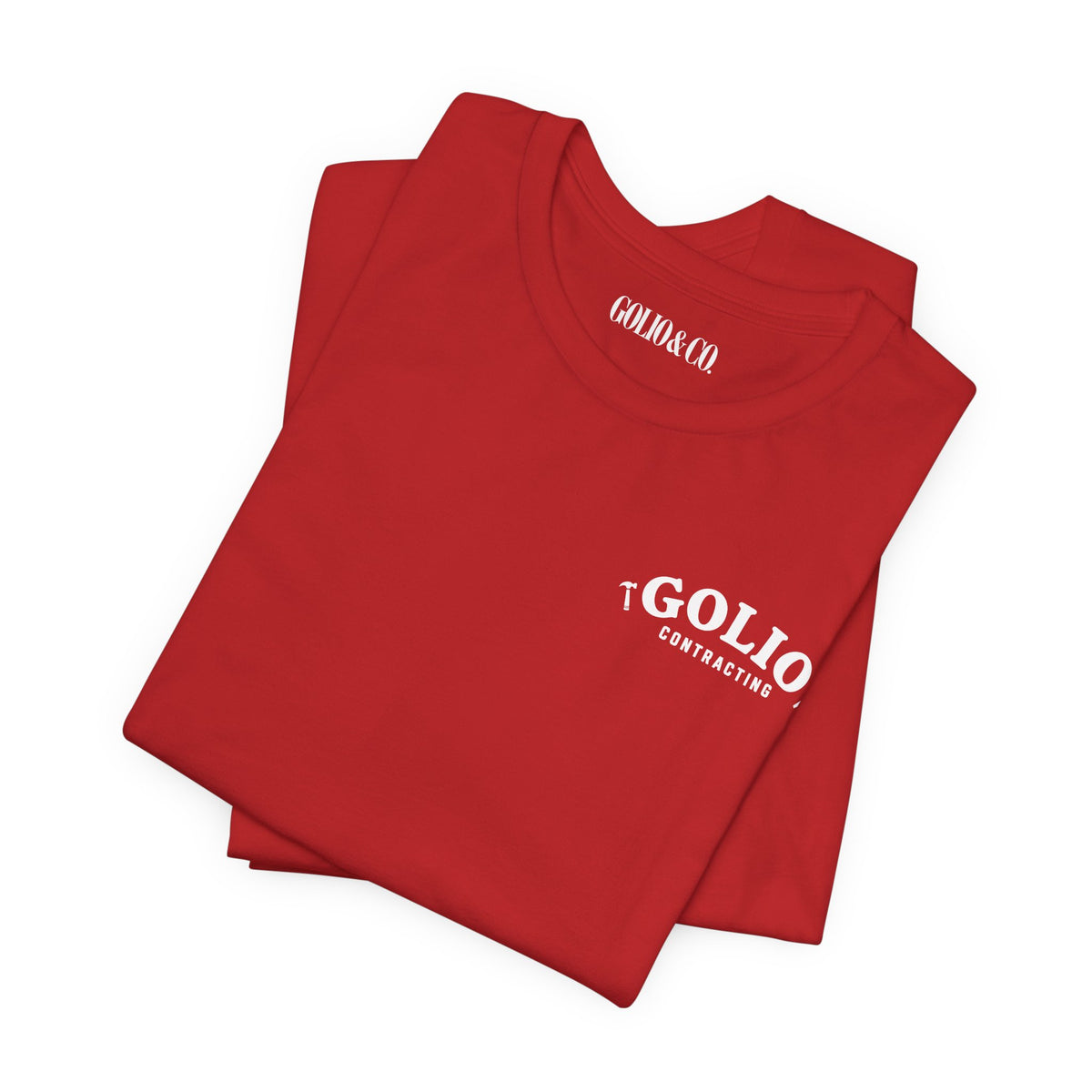 T-Shirt — 'Golio Contracting' Minimal Logo Tee