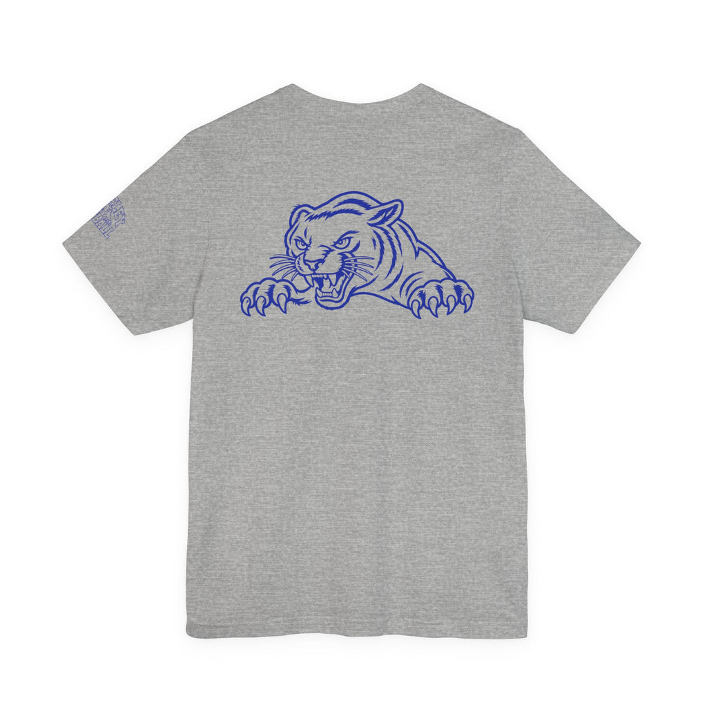 Ardsley Football Tee — Heather Grey Short Sleeve with Panther Logo