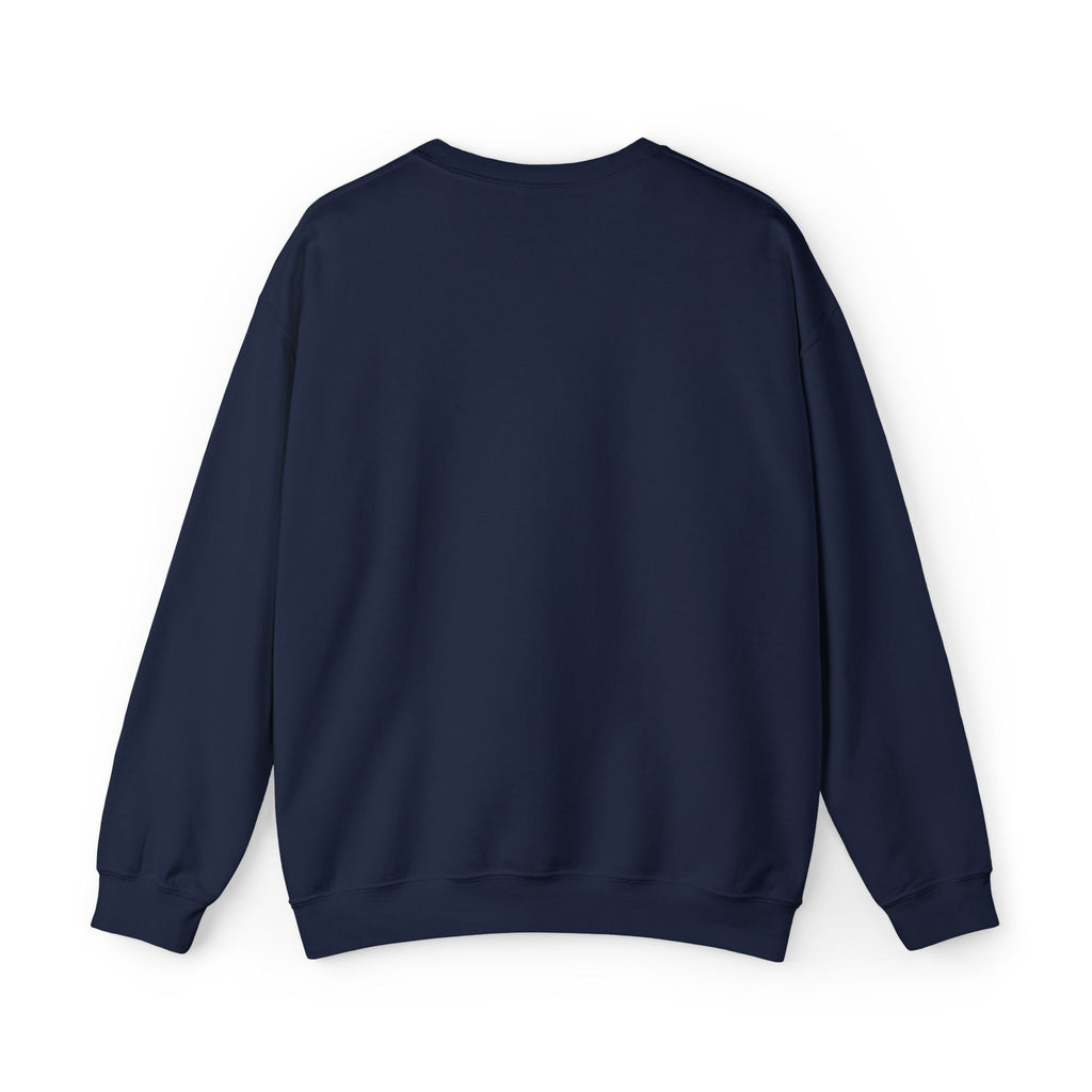 Embroidered Golio Logo Heavy Blend Crewneck Sweatshirt — Minimal Black Graphic Pullover
