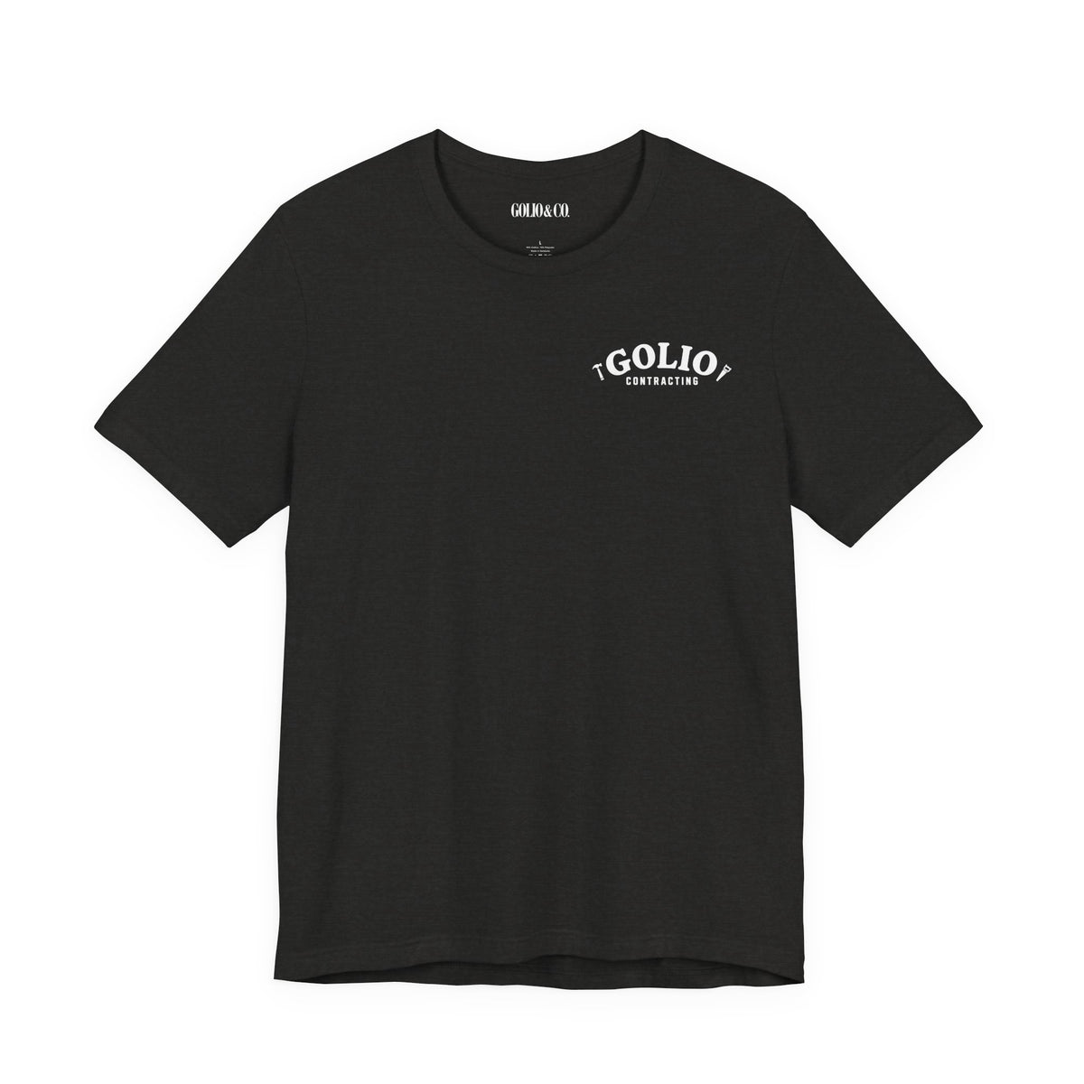 T-Shirt — 'Golio Contracting' Minimal Logo Tee