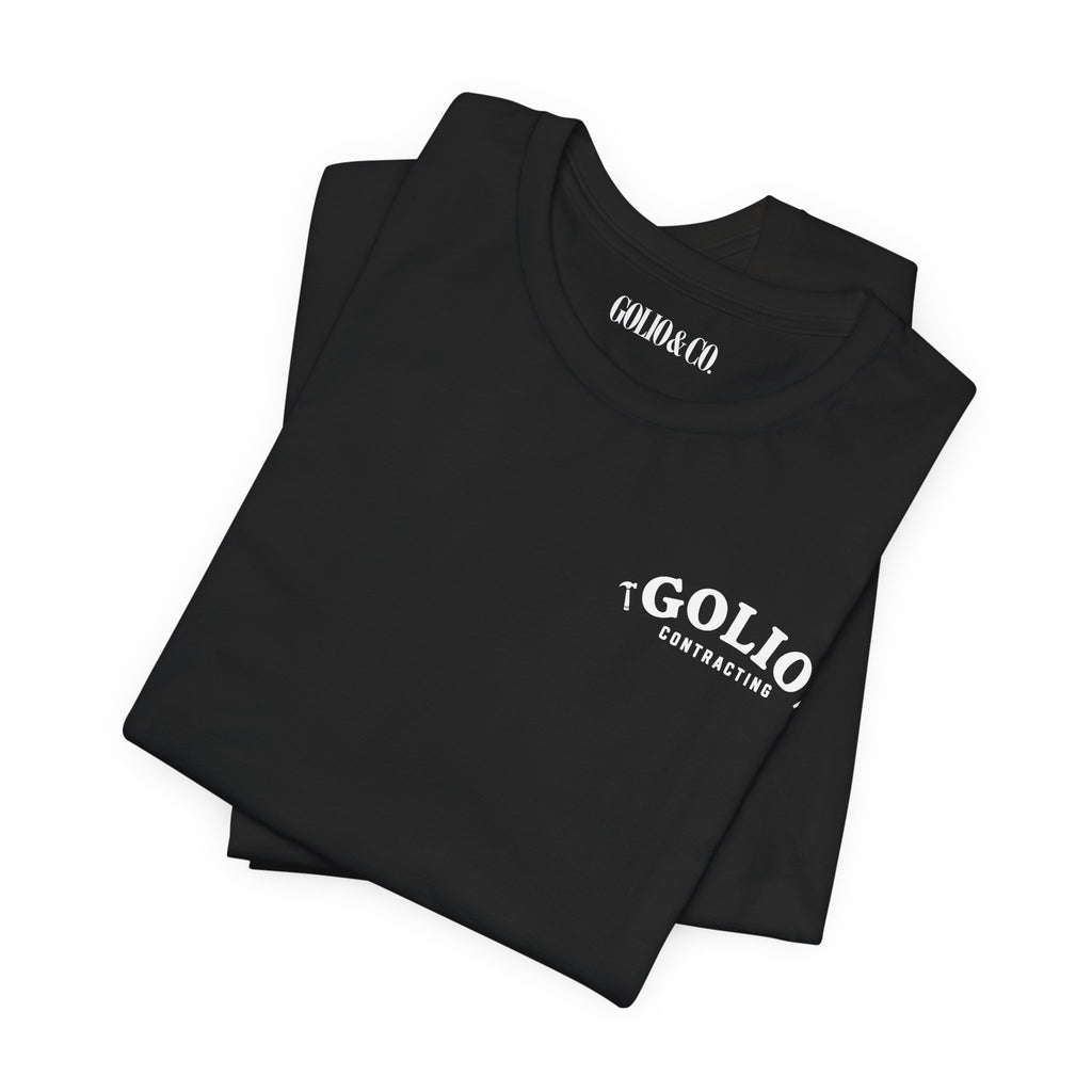 T-Shirt — 'Golio Contracting' Minimal Logo Tee