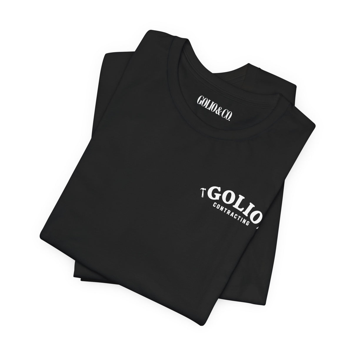 T-Shirt — 'Golio Contracting' Minimal Logo Tee