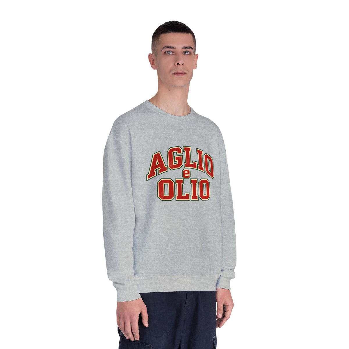 Aglio e Olio Italian Foodie Crewneck Sweatshirt