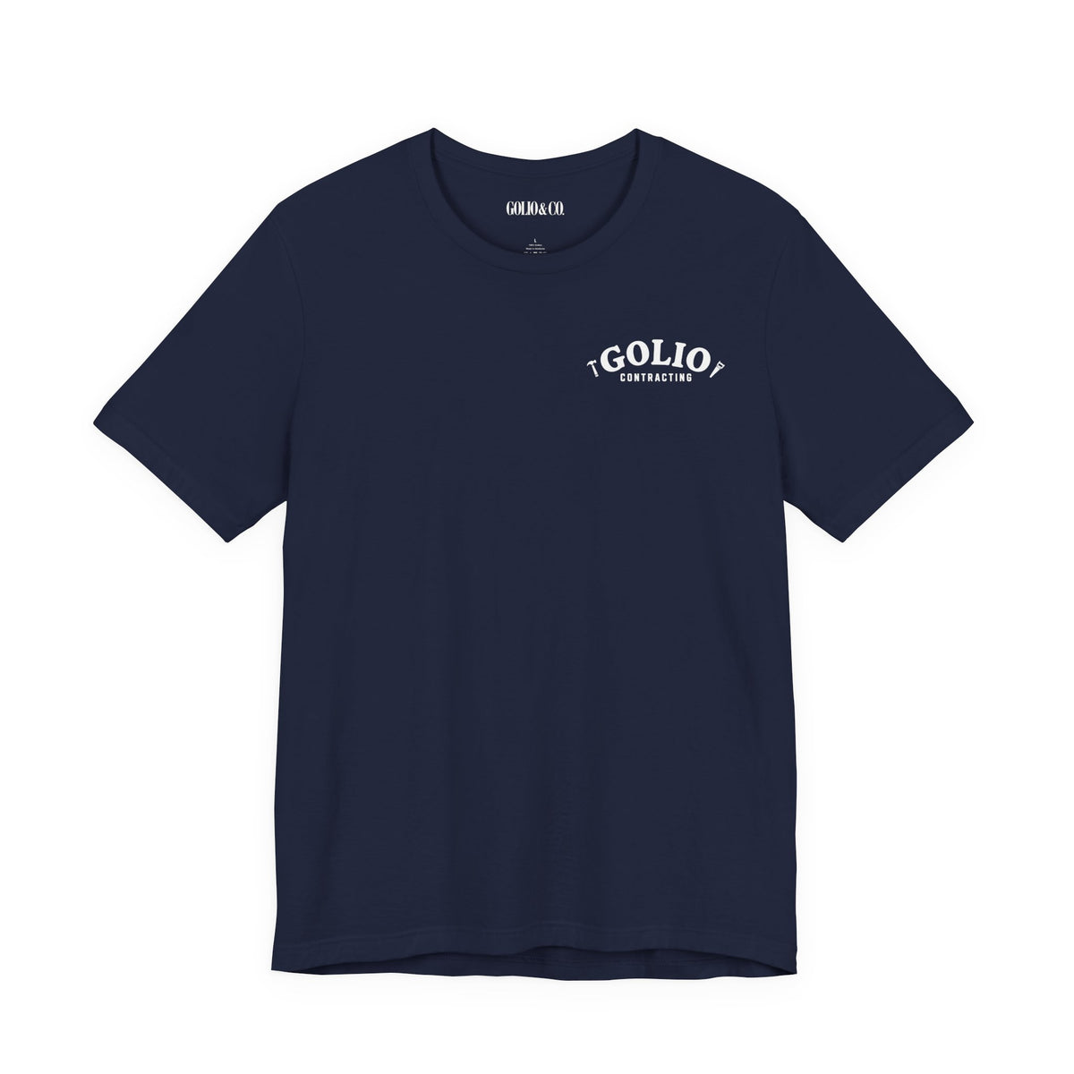 T-Shirt — 'Golio Contracting' Minimal Logo Tee