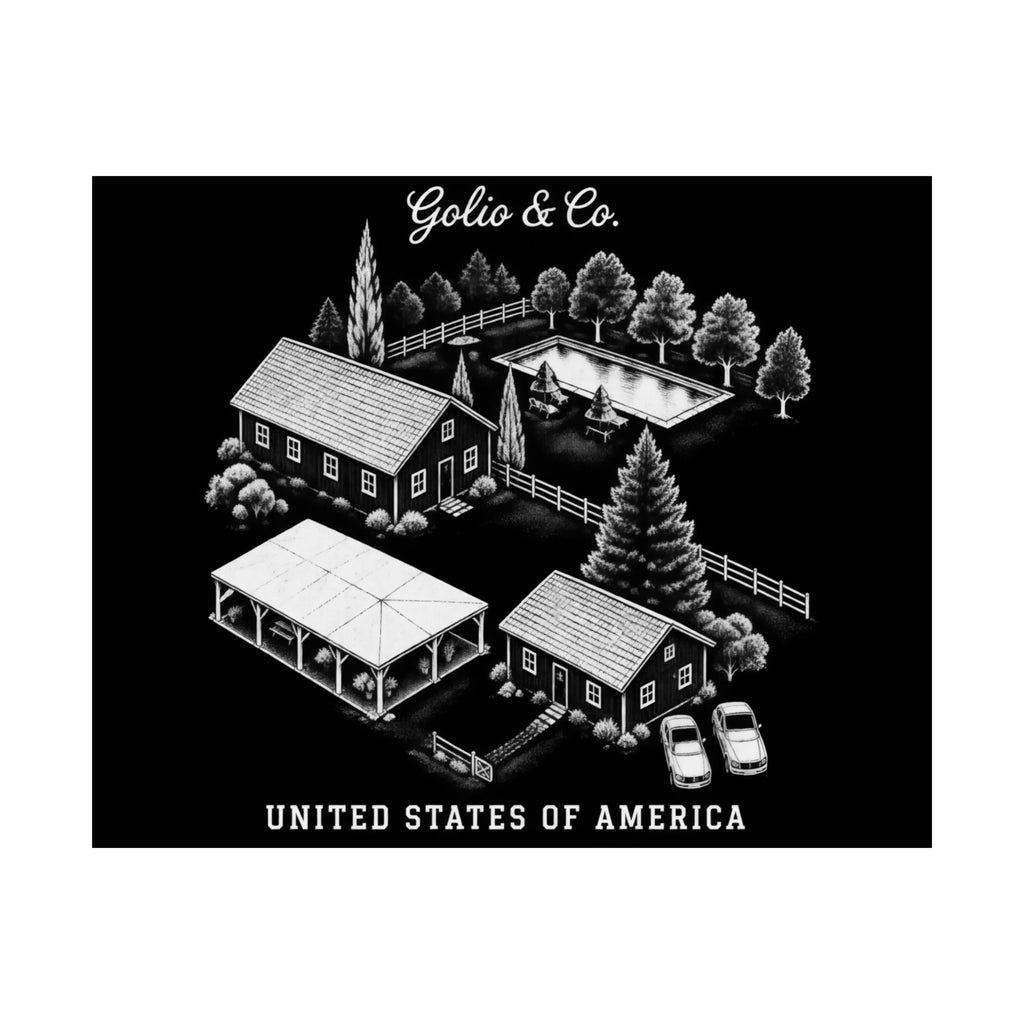 Matte Horizontal Poster — Vintage American Casino Illustration (Golio & Co.)