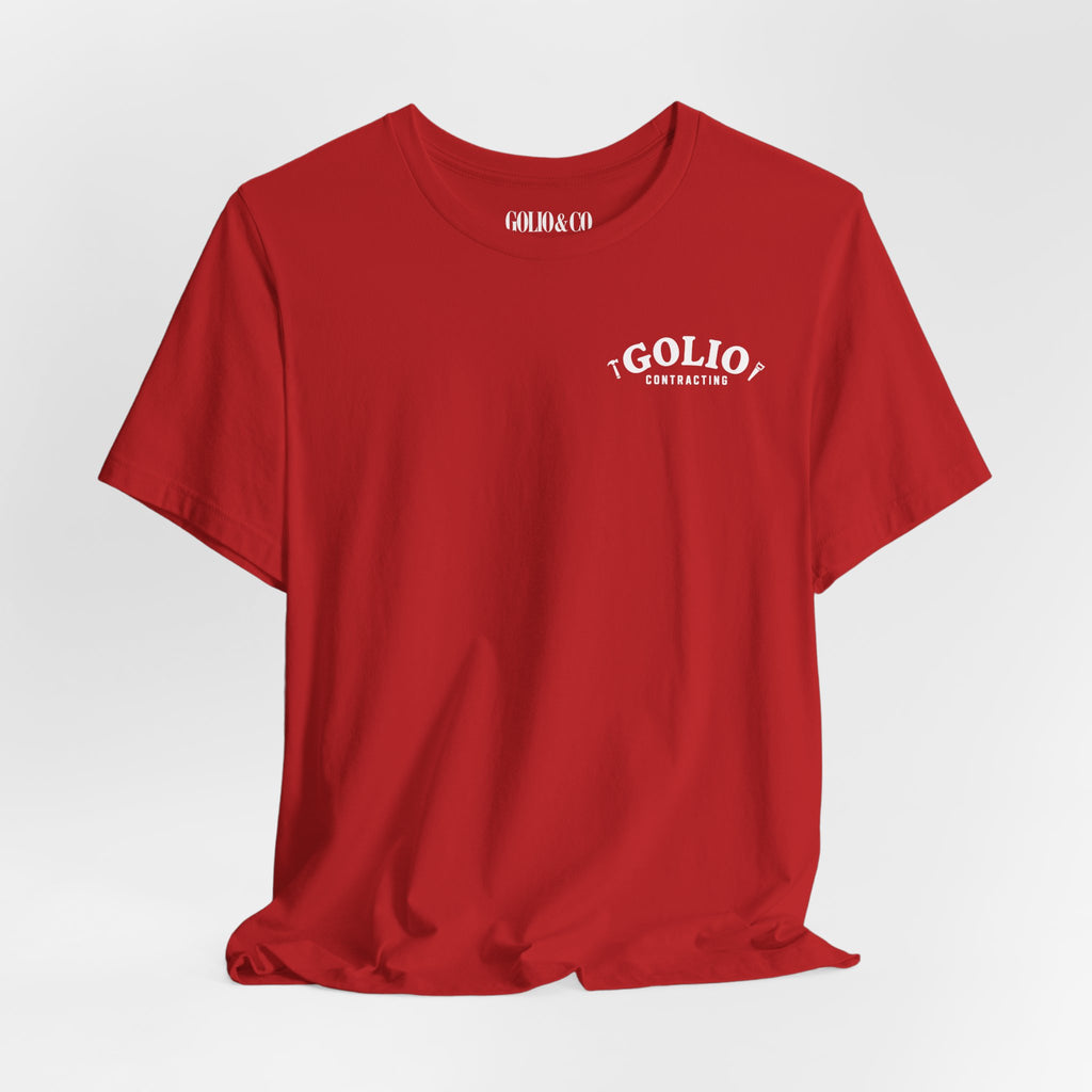 T-Shirt — 'Golio Contracting' Minimal Logo Tee